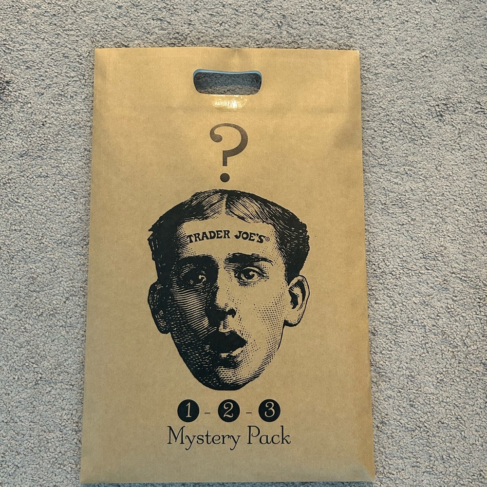 Trader Joe's Tan Mystery Pack Bag- NWT